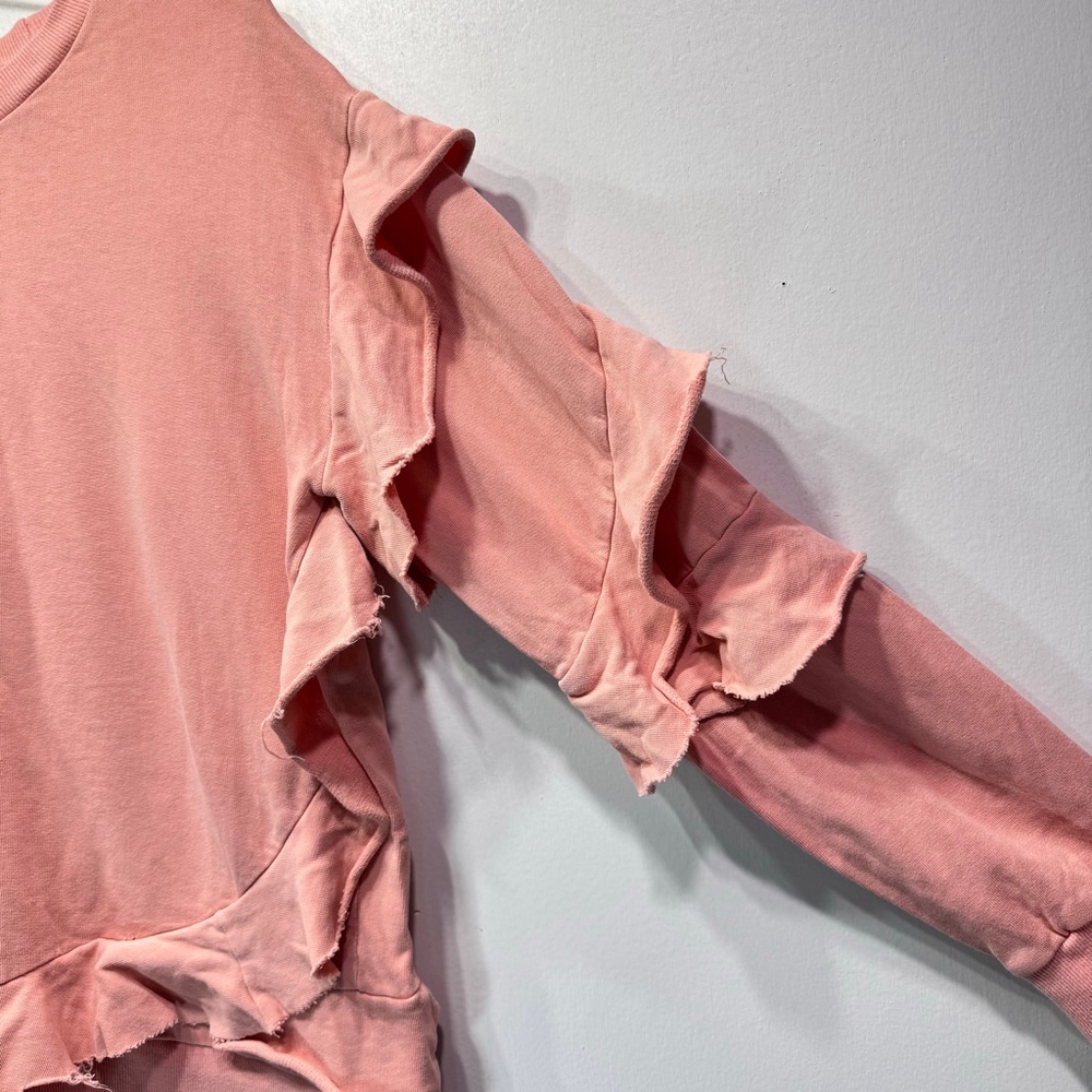 easel Pink Ruffle Sweatshirt - Picture 7 of 9